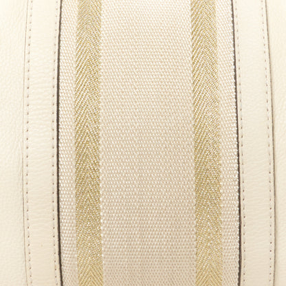 Gucci Calfskin Vintage Web Medium Boston Mystic White 11 of 14