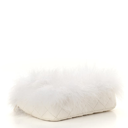 Chanel Feathers Lambskin Quilted Flap White 4 of 11