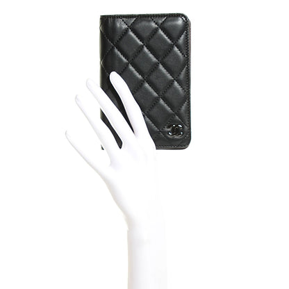 Chanel Lambskin Quilted Passport Holder Black 2 of 8