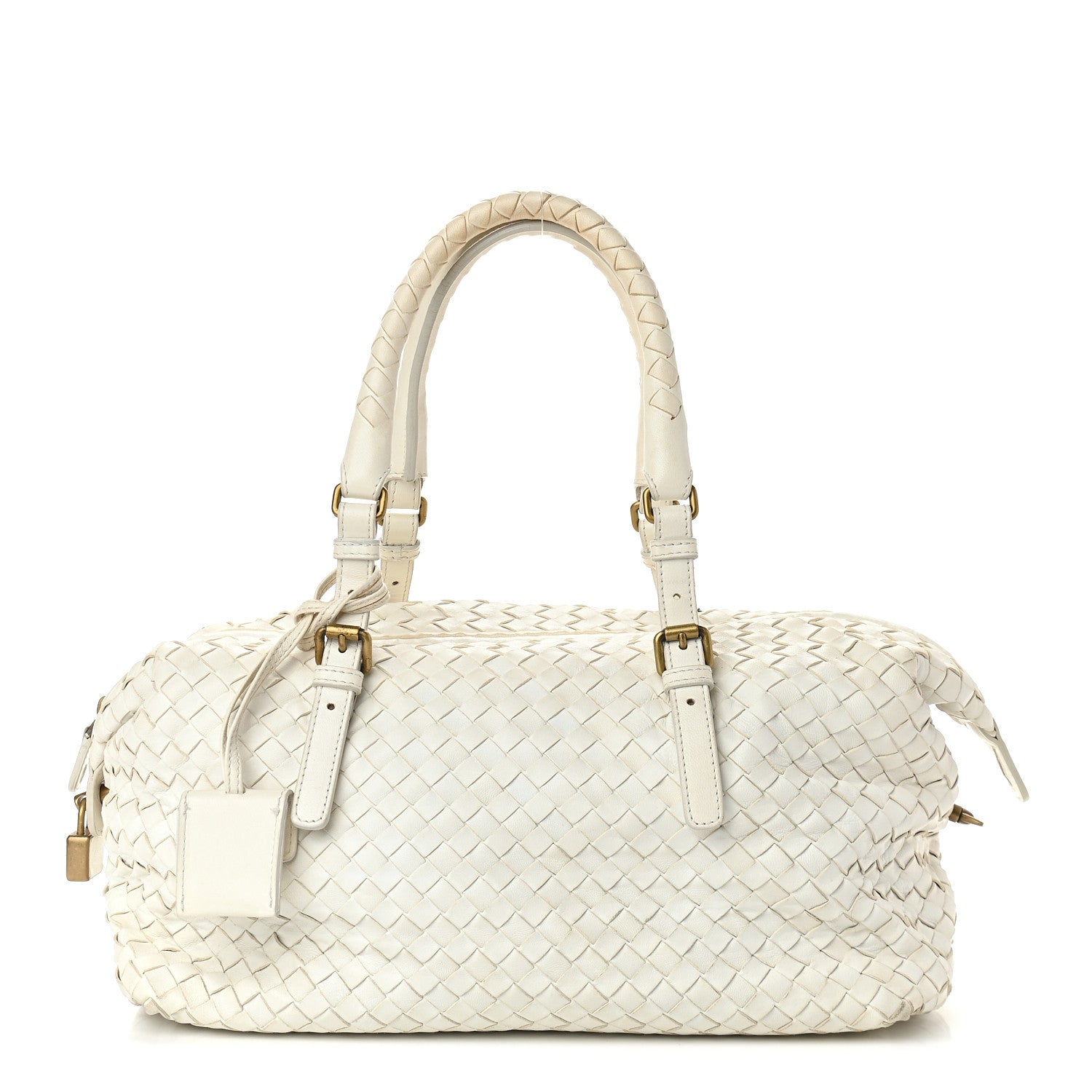 Bottega Veneta Nappa Intrecciato Montaigne Bag White 1 of 10