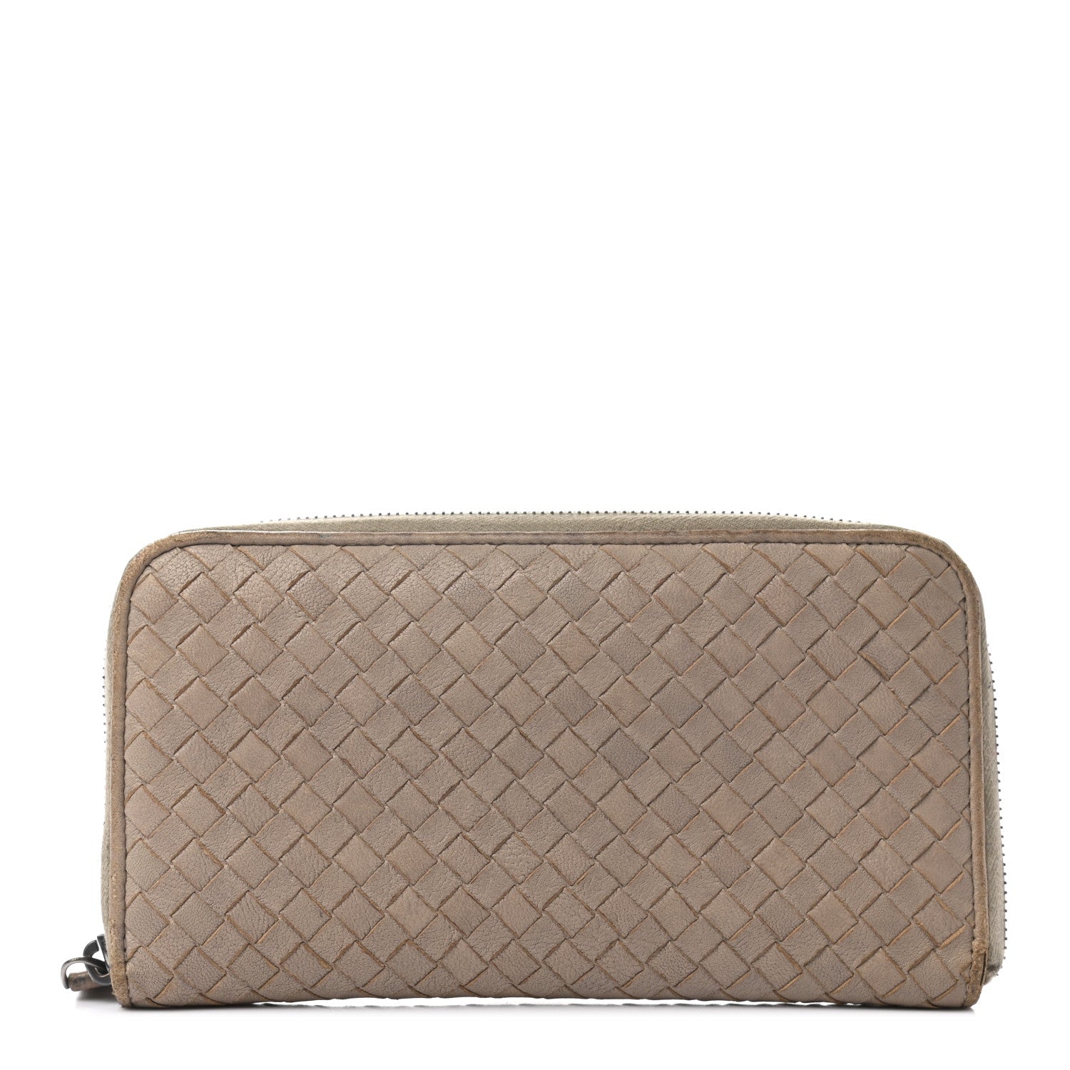 Bottega Veneta Nappa Intrecciato Zip Around Wallet Mink 1 of 10
