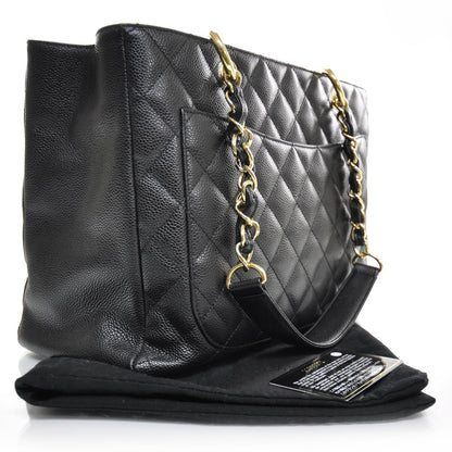 Chanel Caviar Quilted Grand Shopping Tote GST Black 2 of 9