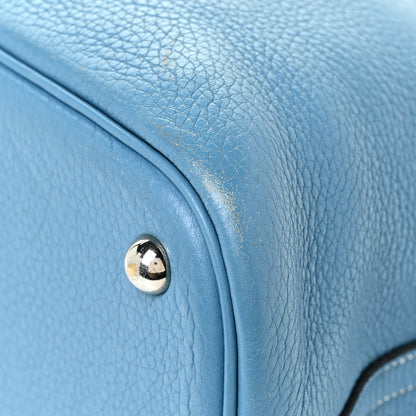 Hermes Taurillon Clemence Bolide 35 Bleu Jean 12 of 24