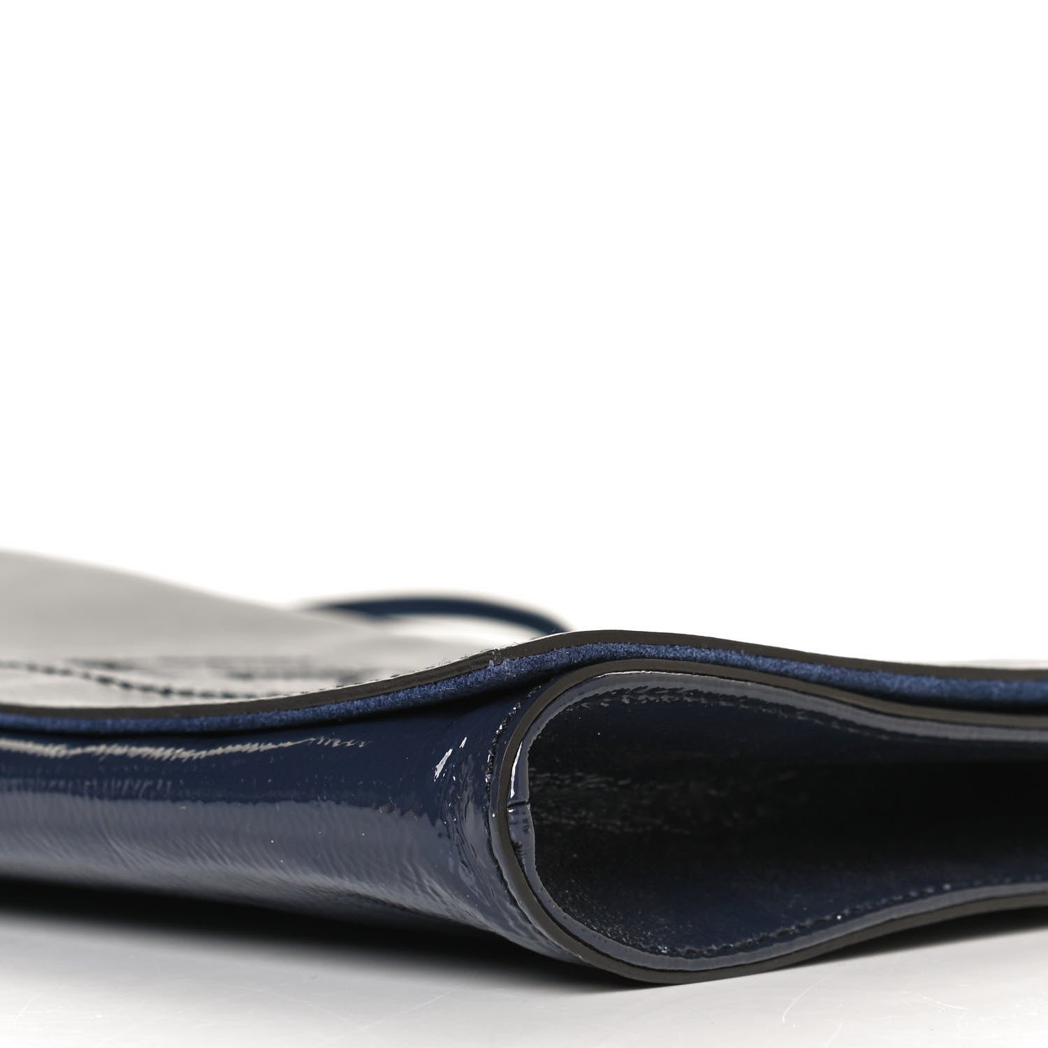 Gucci Soft Patent Medium Soho Clutch Uniform Blue 10 of 13