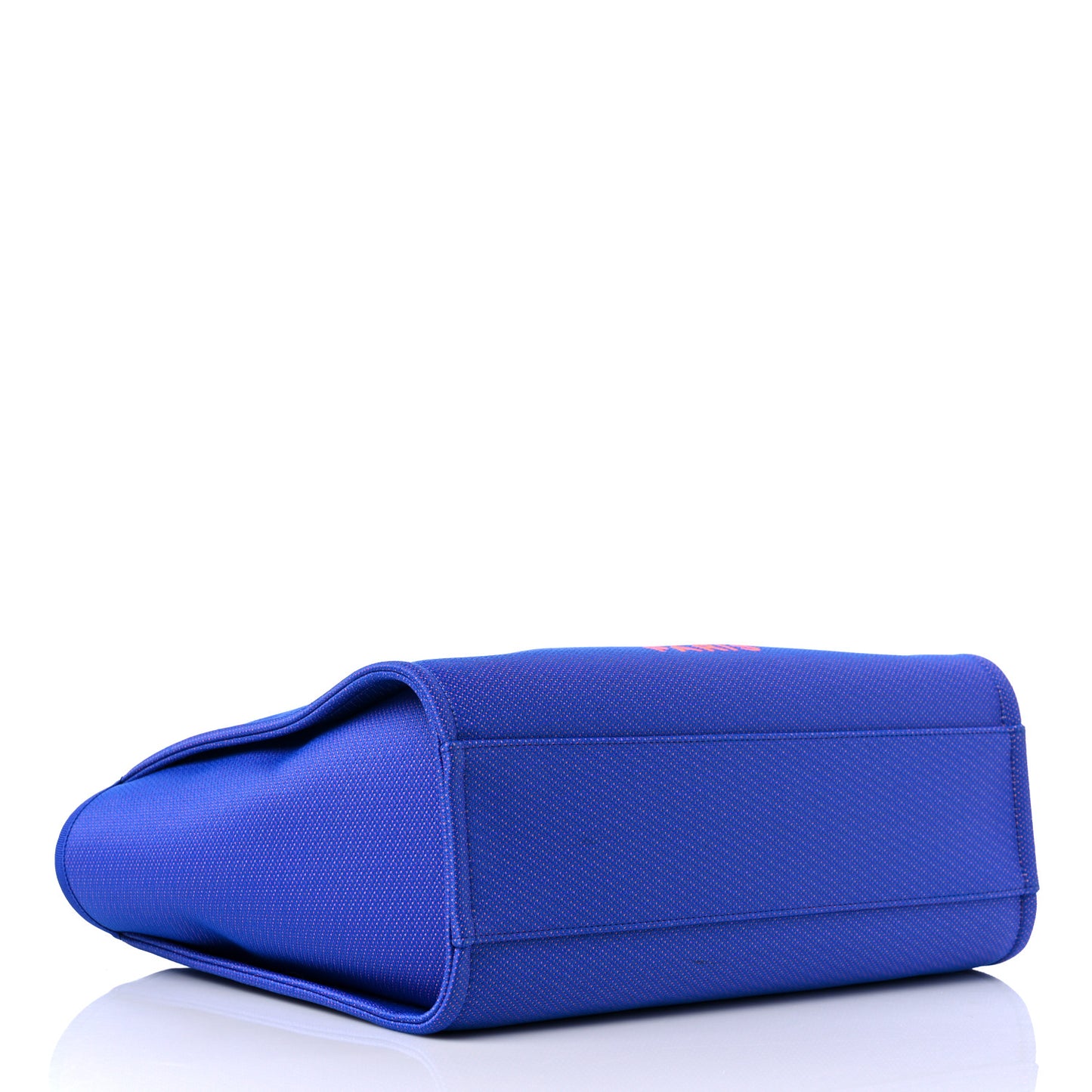 Mixed Fibers Small Deauville Tote Blue Orange