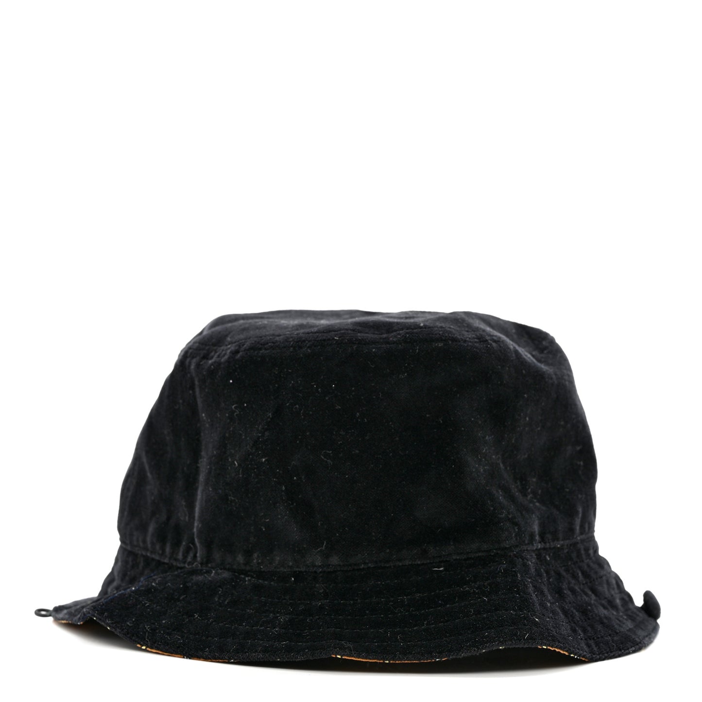 Canvas Velour Printed Reversible Bucket Hat L Black Multi
