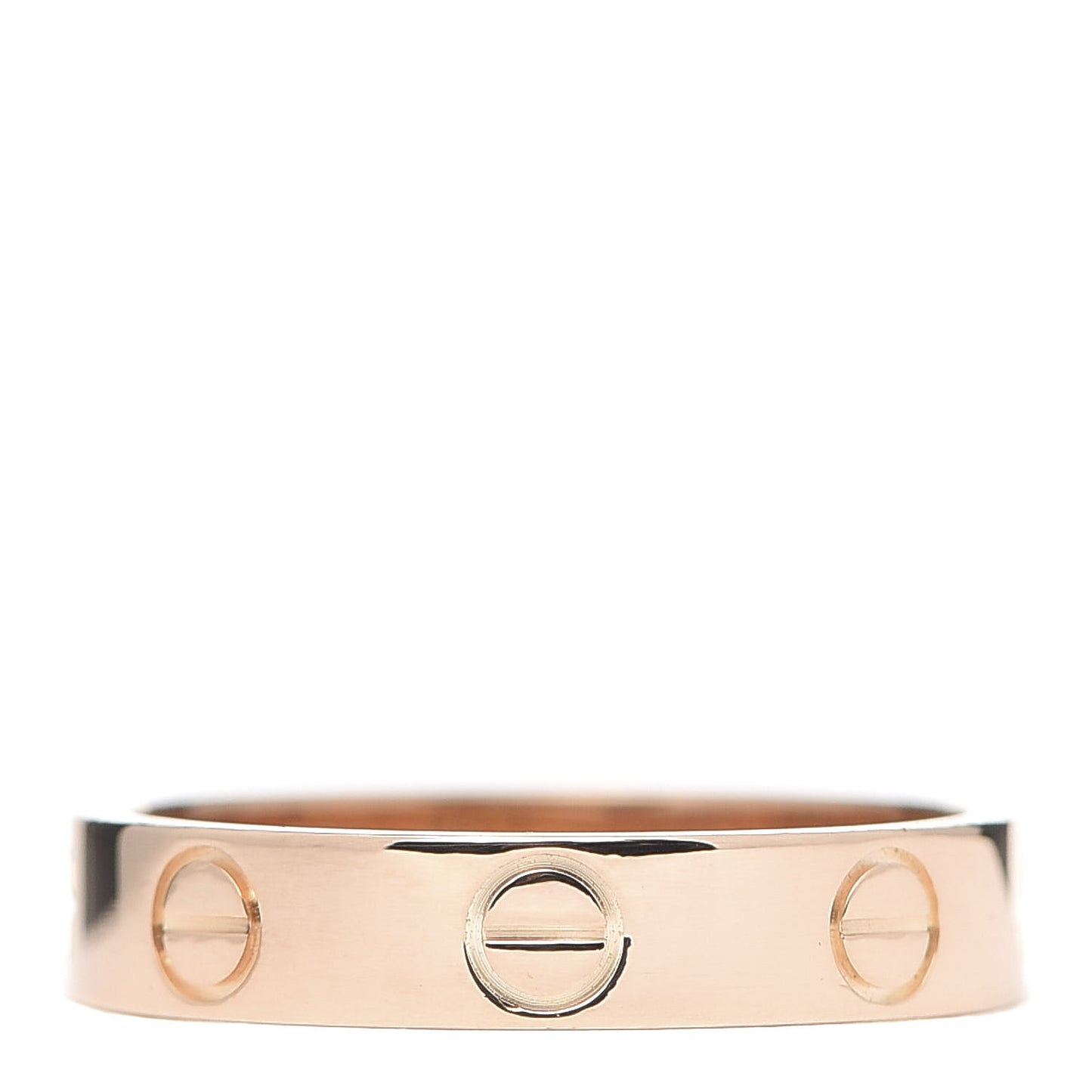 18K Pink Gold 3.5mm LOVE Wedding Band Ring 49 4.75