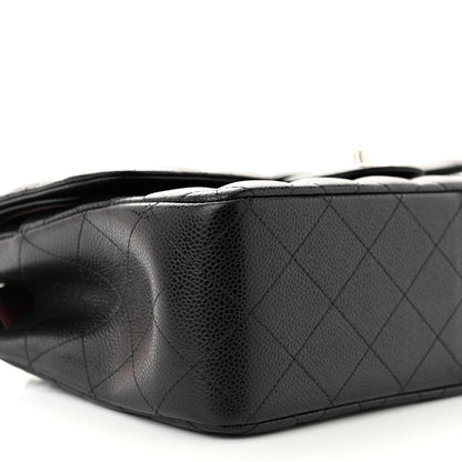 Chanel Caviar Quilted Jumbo Double Flap Black 9 of 12