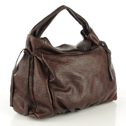 Gucci Guccissima Medium Hysteria Tote Chocolate 3 of 7
