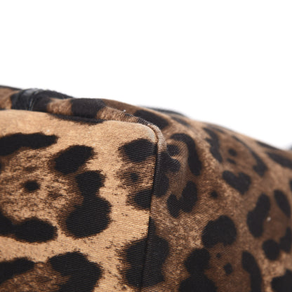 Dolce & Gabbana Canvas Leopard Print Medium Tote Black 10 of 14