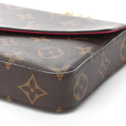 Louis Vuitton Monogram Pochette Felicie Chain Wallet Fuchsia 8 of 8
