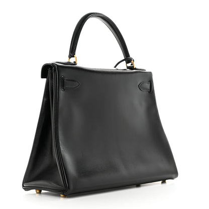 Hermes Box Kelly Retourne 28 Black 3 of 18