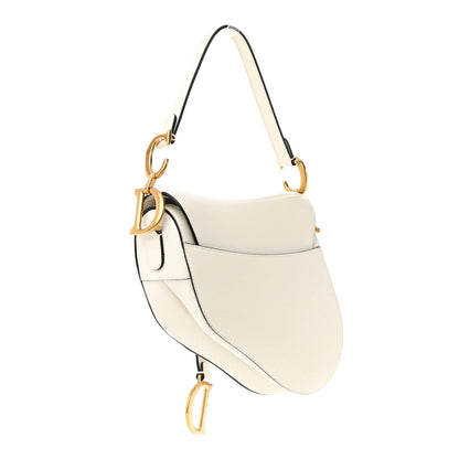 Christian Dior Grained Calfskin Saddle Bag Latte 3 of 15