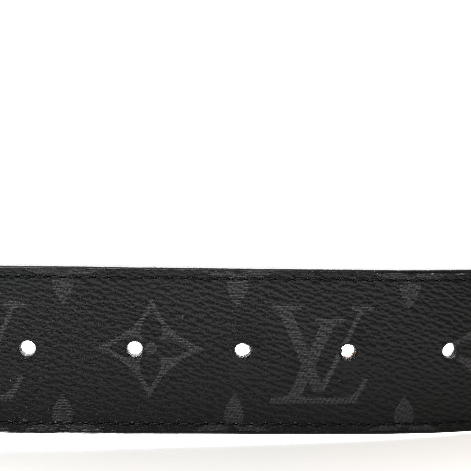Louis Vuitton Calfskin Monogram Eclipse LV Montana Belt 4 of 5
