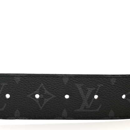 Louis Vuitton Calfskin Monogram Eclipse LV Montana Belt 4 of 5