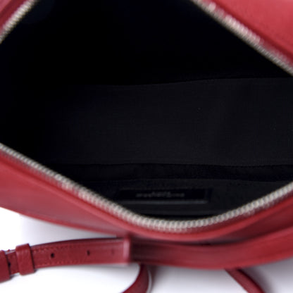 Saint Laurent Lambskin Monogram Small Lou Camera Bag Lipstick Red 5 of 9