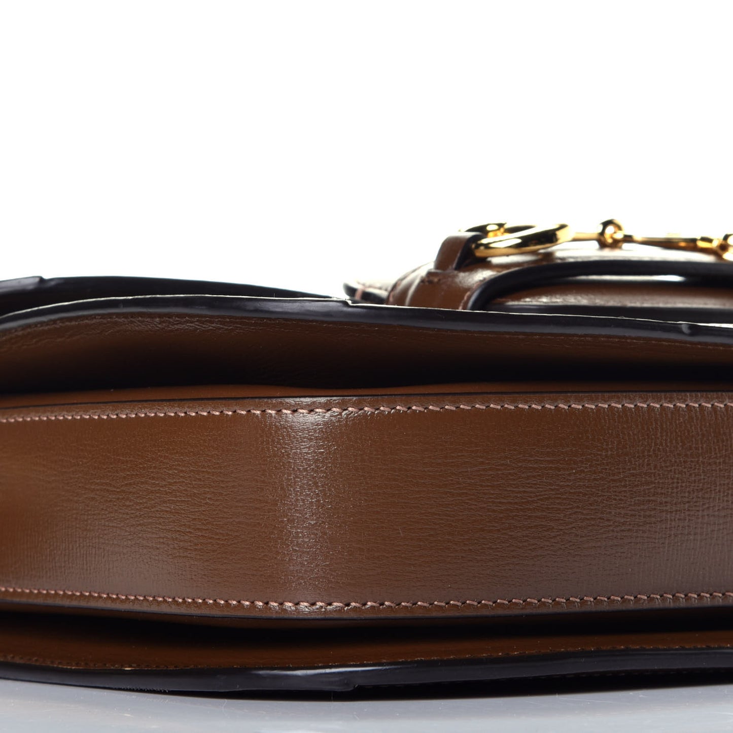 GG Supreme Monogram Horsebit 1955 Shoulder Bag Beige Brown Sugar