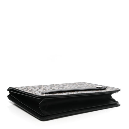 Fendi Vitello Grace F is Fendi Bi-Color FF 1974 Embossed Zip Pouch Maya Black 4 of 7