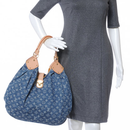 Louis Vuitton Denim Mahina XL Blue 2 of 8