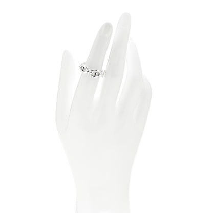 Hermes Sterling Silver PM Chaine d'Ancre Enchainee Band Ring 52 6 2 of 9