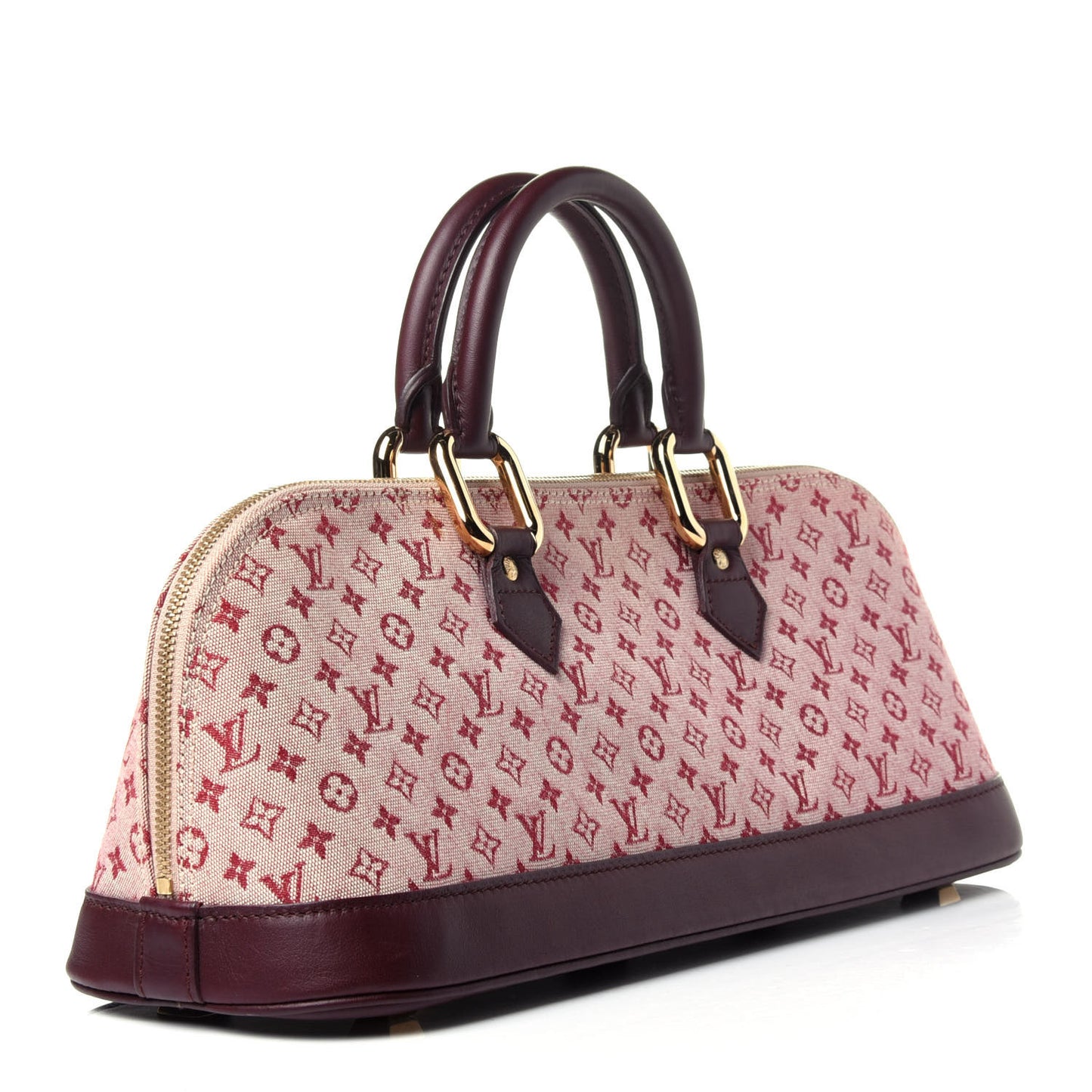 Mini Monogram Alma Long Cherry