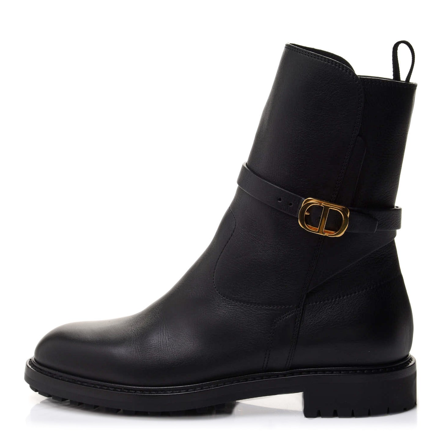Calfskin Empreinte Ankle Boot 38.5 Black
