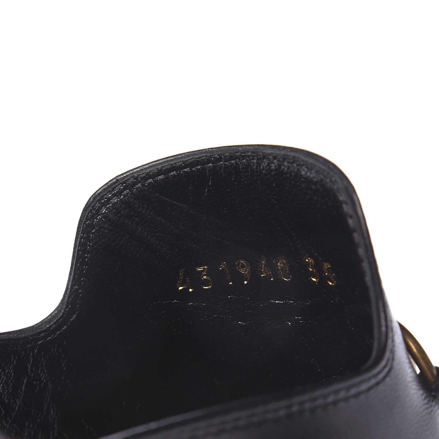 Malaga Kid Horsebit Slide Sandals 35 Black