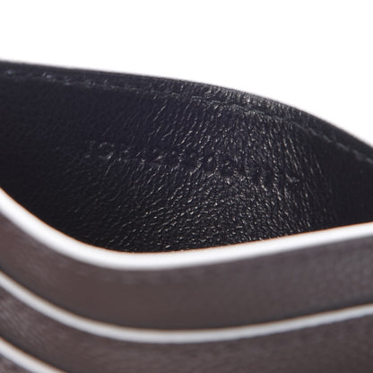 Saint Laurent Grain De Poudre Monogram Credit Card Case Grey 7 of 8