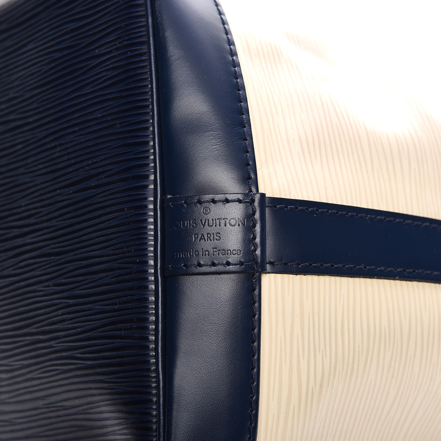 Louis Vuitton Epi Petit Bi-Color Noe Ivory Indigo 6 of 7