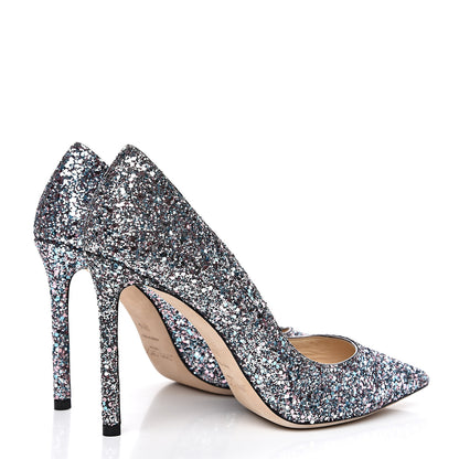 Jimmy Choo Coarse Glitter Romy 100 Pumps 38.5 Multicolor 4 of 11