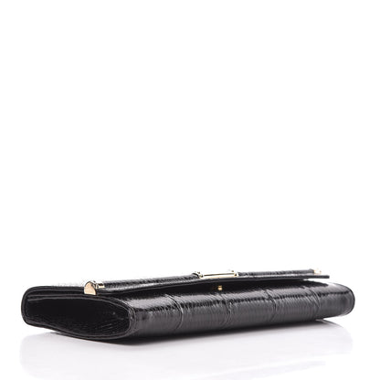 Gucci Snakeskin Broadway Clutch Black 4 of 13