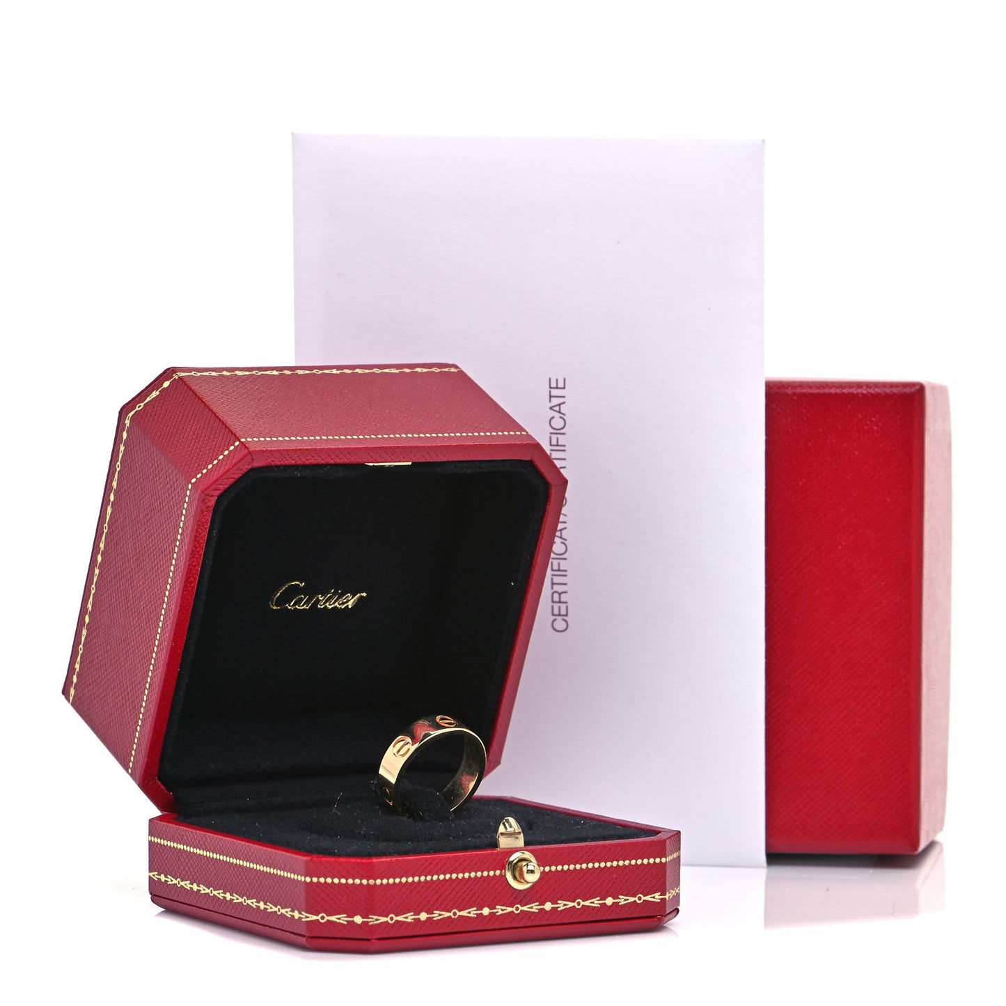 18K Yellow Gold 5.5mm LOVE Ring 53 6.5