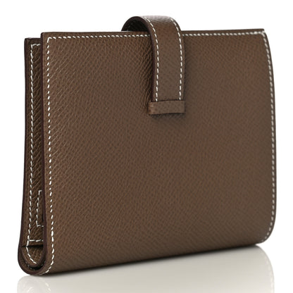 Hermes Epsom Bearn Compact Wallet Etoupe 3 of 10