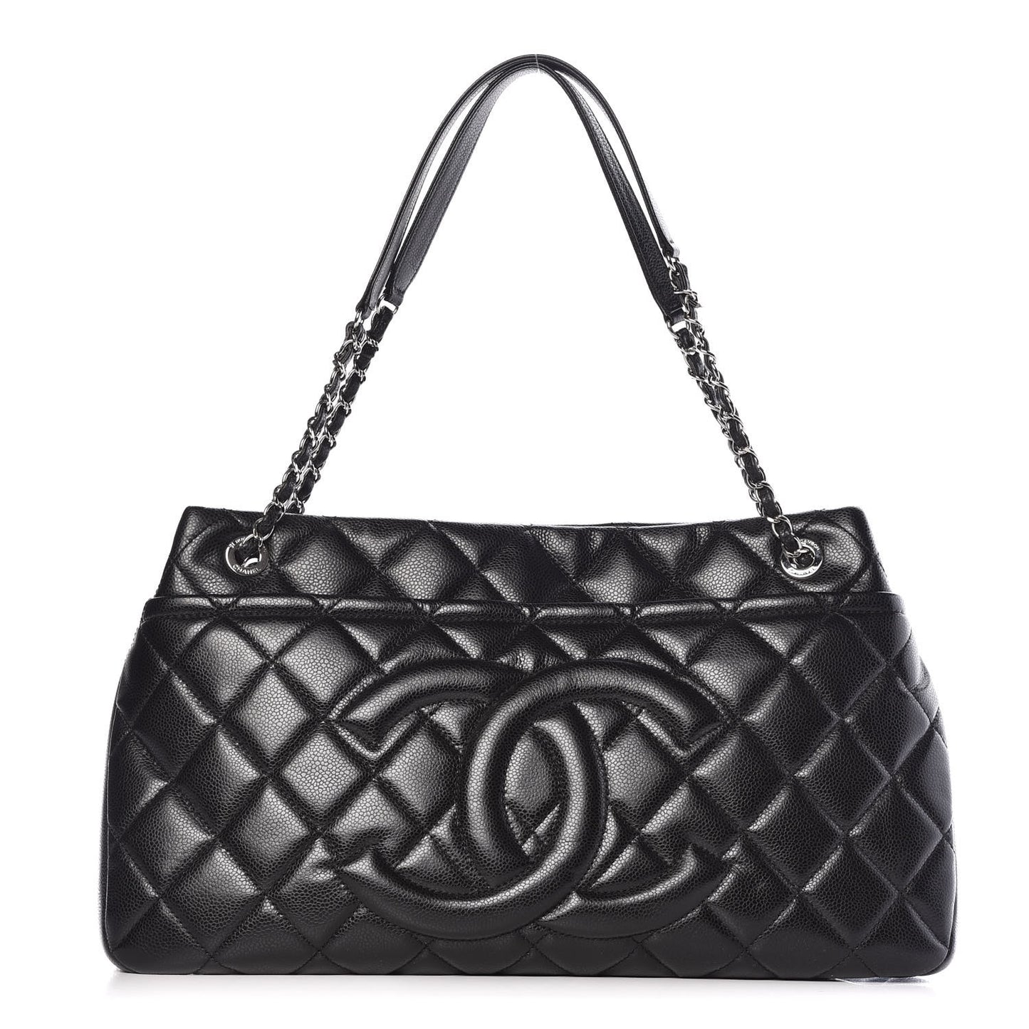Caviar Quilted CC Timeless Soft Tote Black
