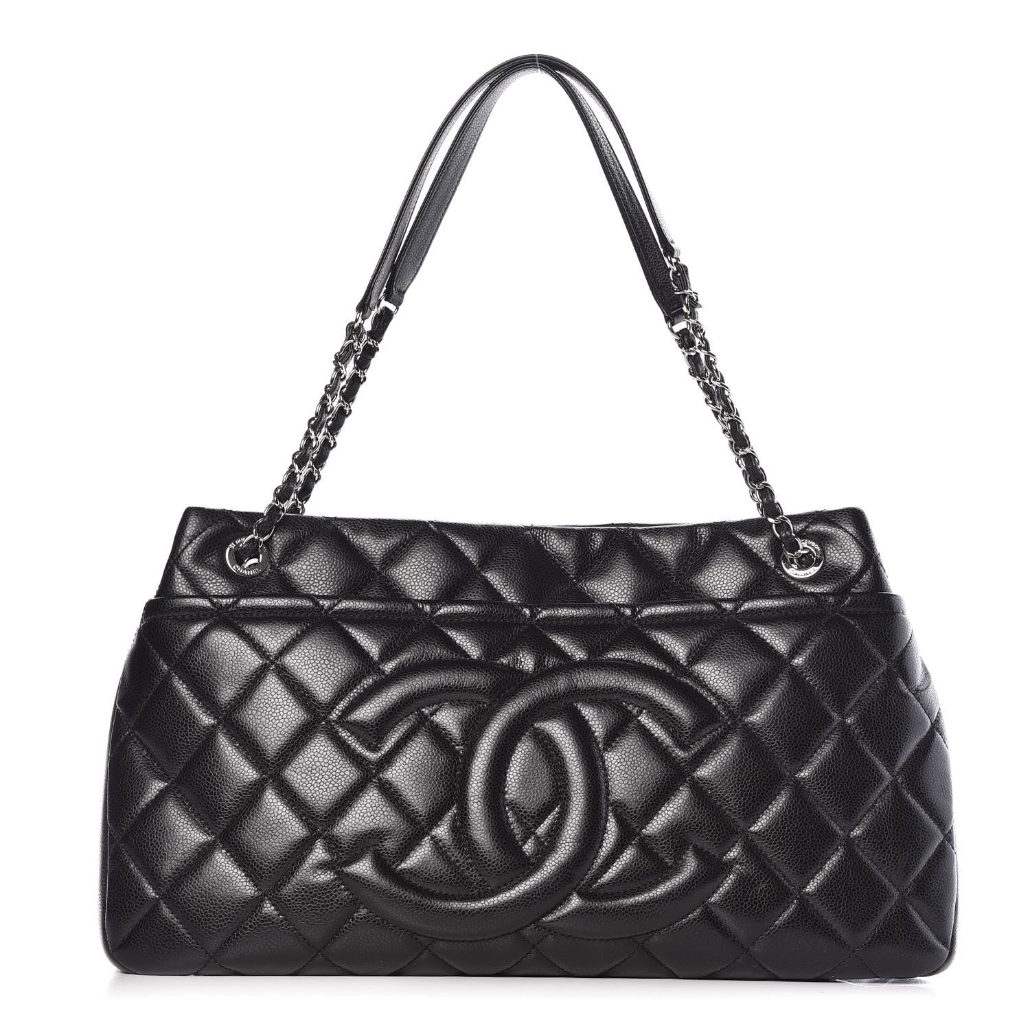 Chanel Caviar Quilted CC Timeless Soft Tote Black 1 of 11