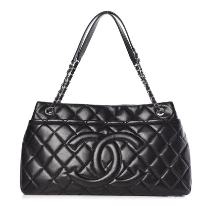 Chanel Caviar Quilted CC Timeless Soft Tote Black 1 of 11