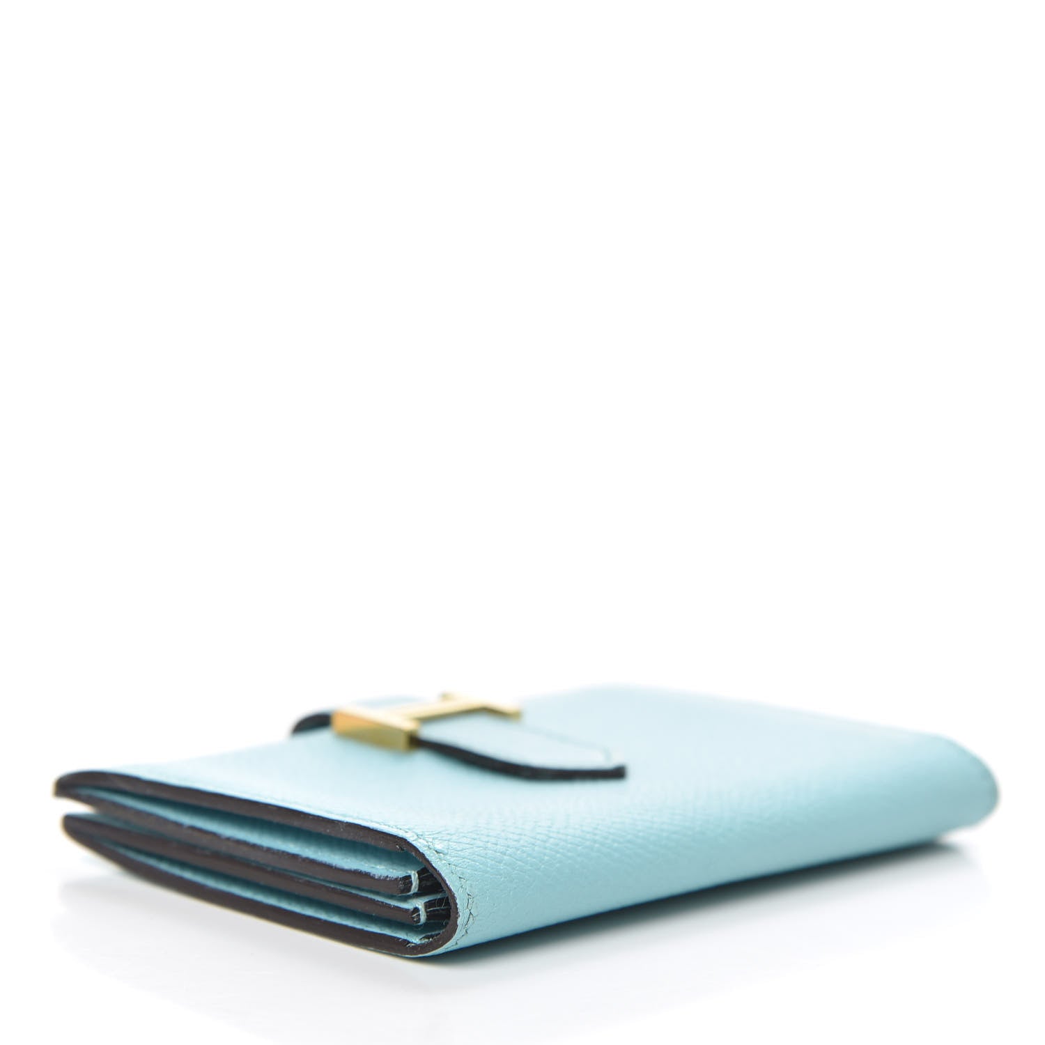 Hermes Epsom Bearn Card Holder Wallet Bleu Atoll 4 of 7