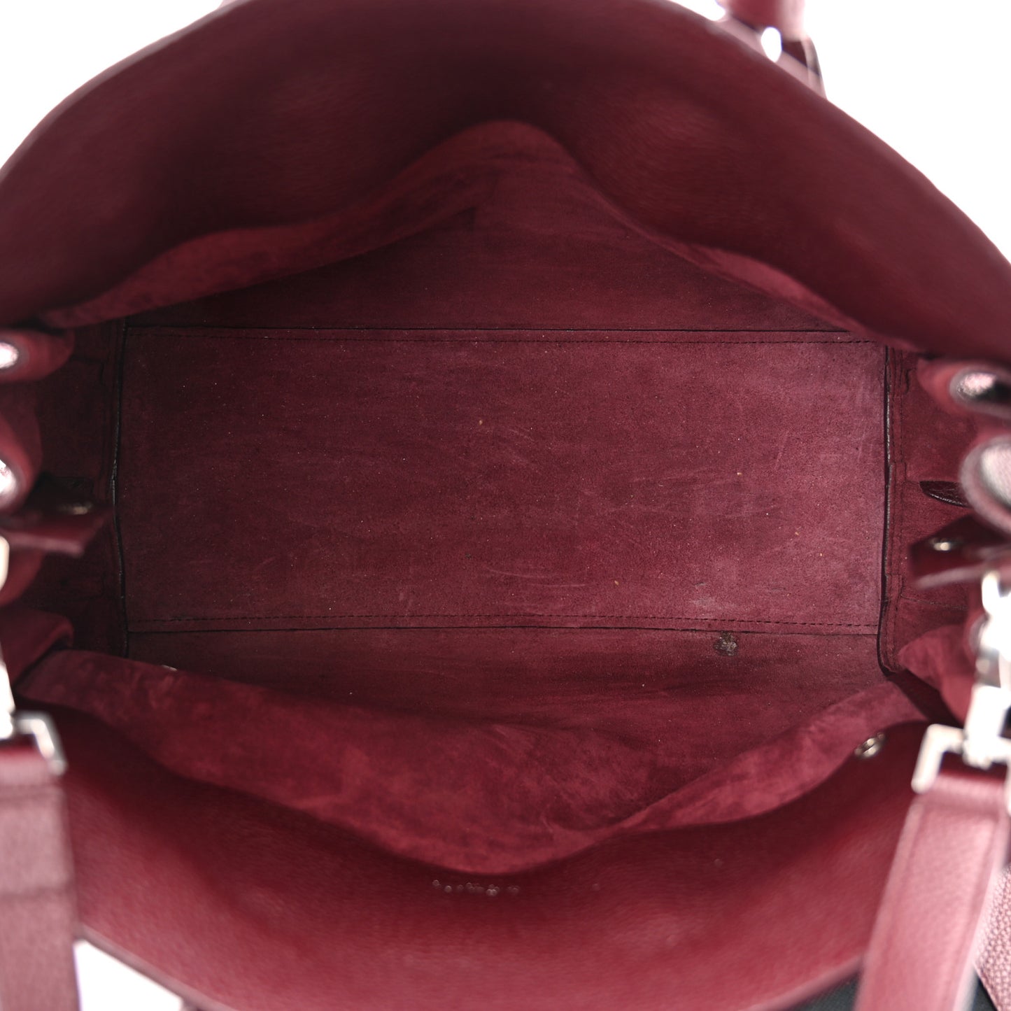 Grained Calfskin Small Supple Sac De Jour Dark Pallisandre