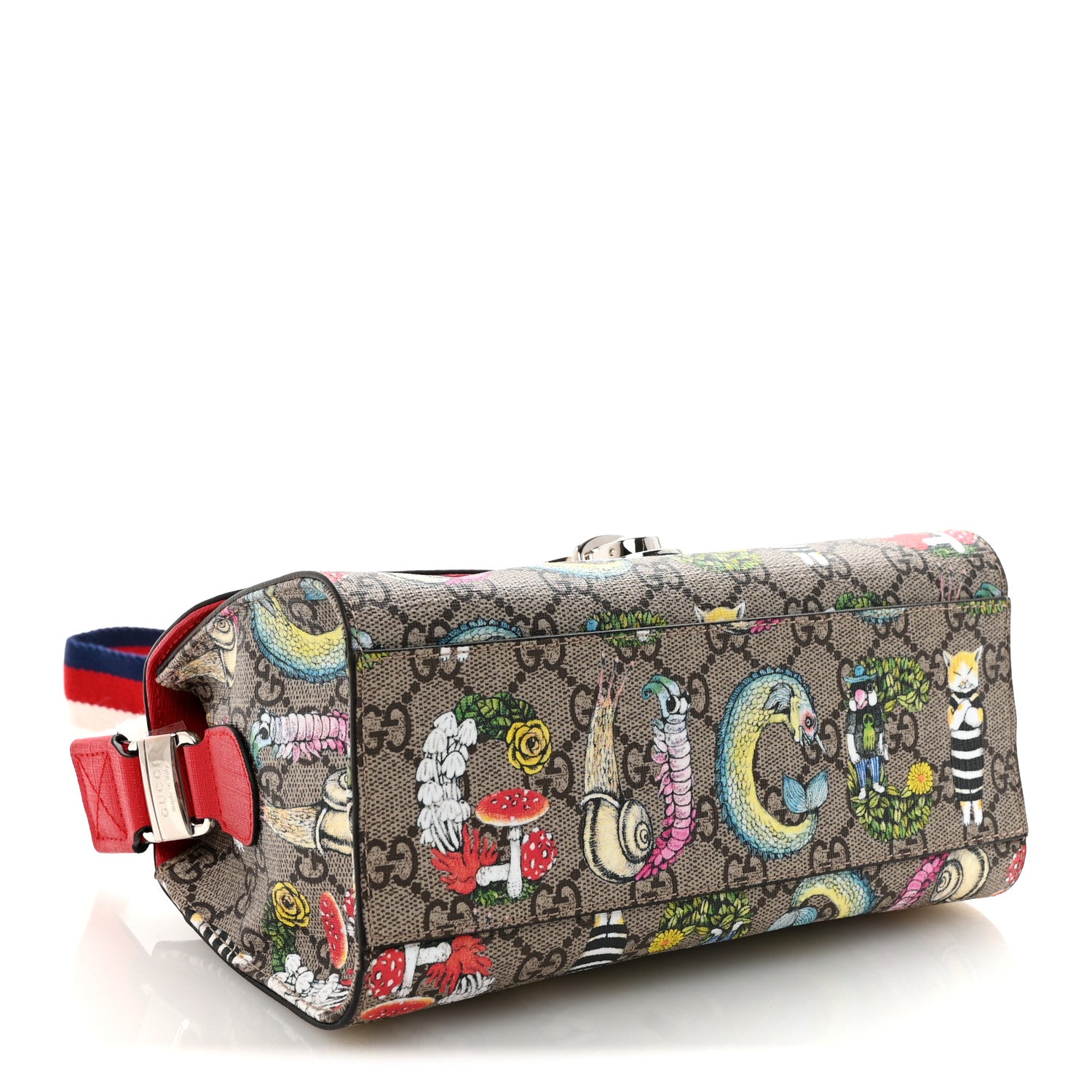 Gucci GG Supreme Monogram Childrens Bugs Print Shoulder Bag Multicolor 4 of 10