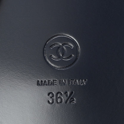 Chanel Velvet Velcro Dad Sandals 36.5 Grey 6 of 9