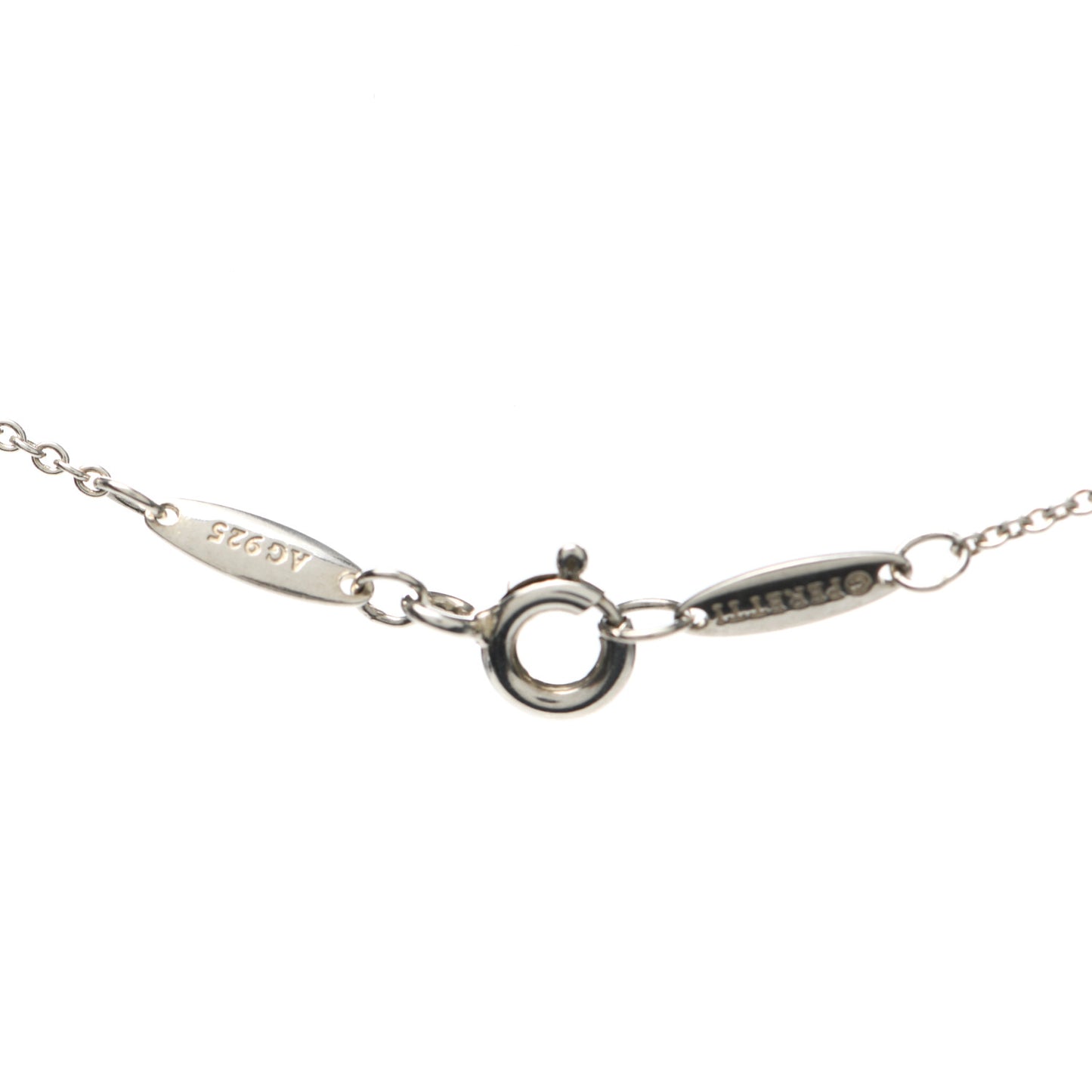 Sterling Silver Diamond .05ct Elsa Peretti Diamonds by the Yard Pendant Necklace