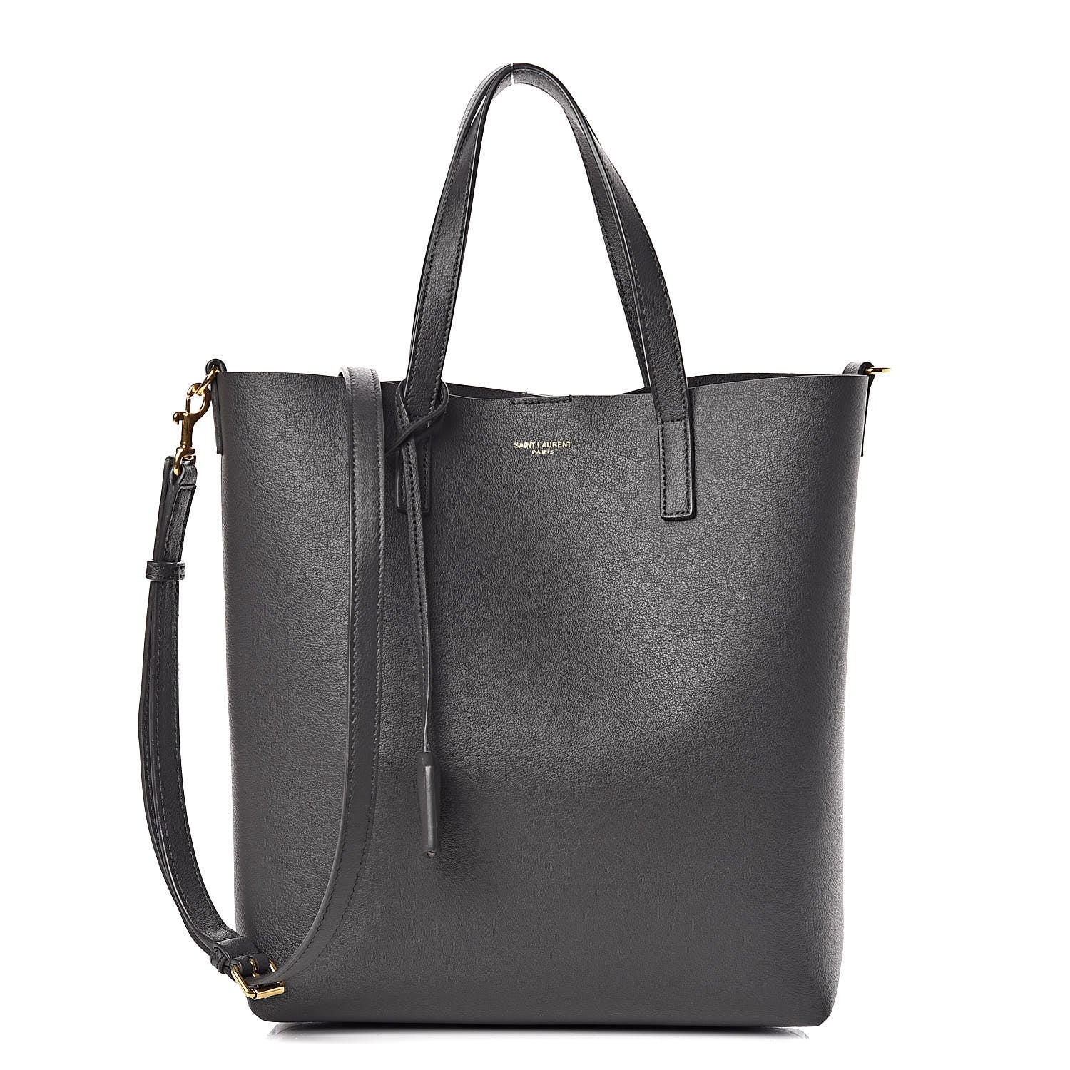 Saint Laurent Calfskin Toy Shopping Tote Earth Grey 1 of 9