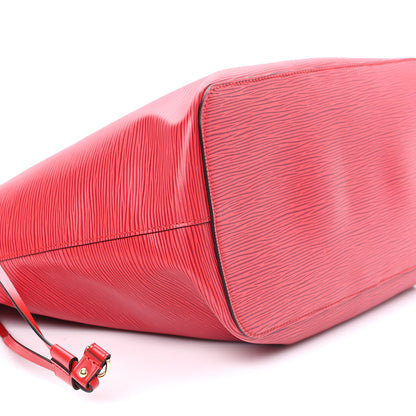 Louis Vuitton Epi Monogram Neverfull MM Castillan Red 8 of 9