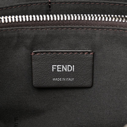 Fendi Vitello Dolce 4 Color Medium By The Way Boston Bag Carbone Grigio Polvere Multicolor 7 of 17