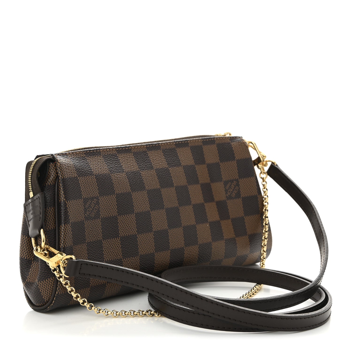 Louis Vuitton Damier Ebene Eva Clutch 3 of 10