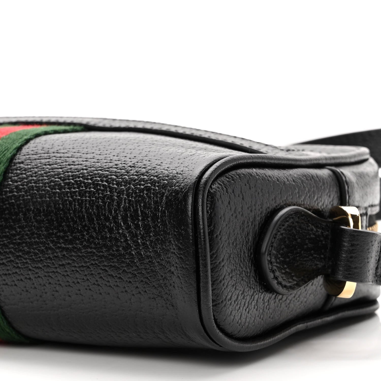 Gucci Calfskin Web Mini Ophidia Shoulder Bag Black 10 of 10