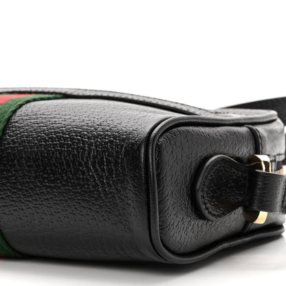 Gucci Calfskin Web Mini Ophidia Shoulder Bag Black 10 of 10