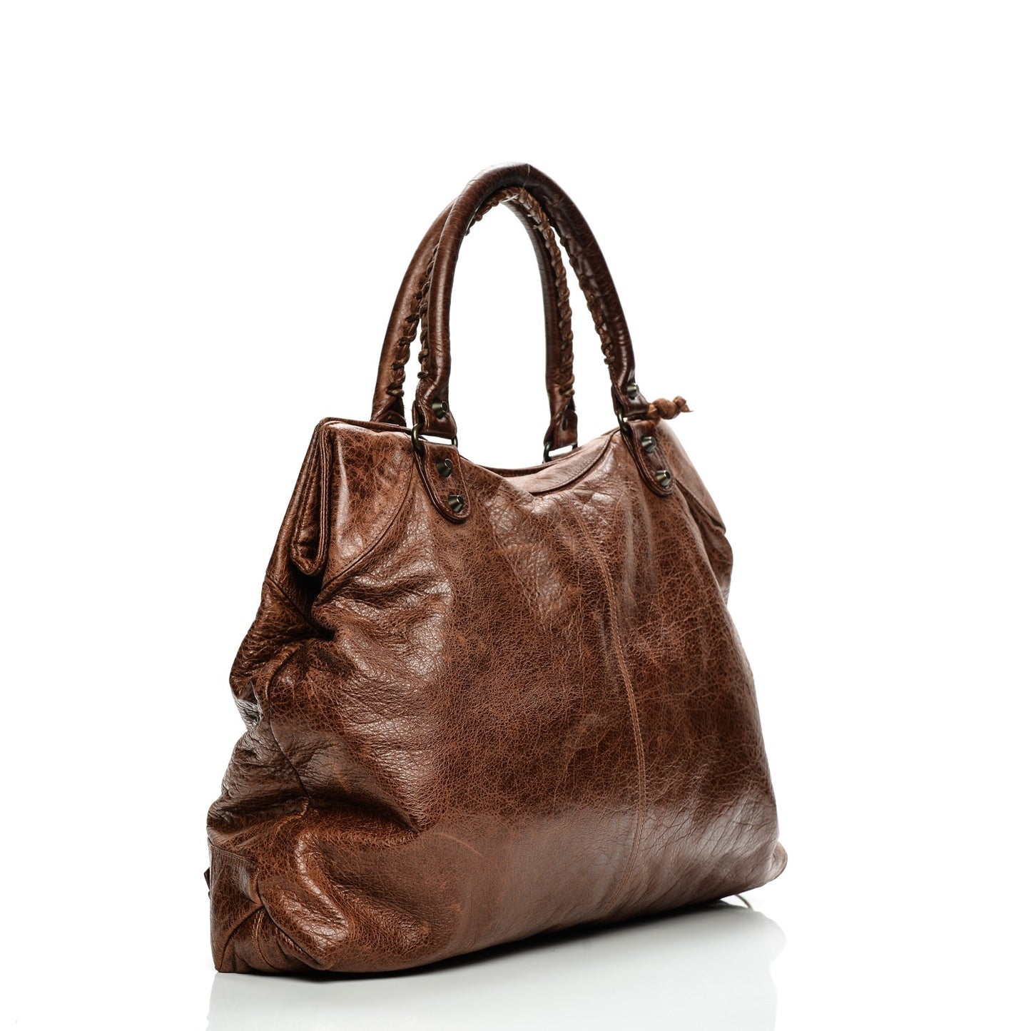 Agneau Classic Hardware Brief Charbon Sienna