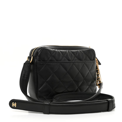 Chanel Calfskin Quilted Small Camera Case Black 3 of 11