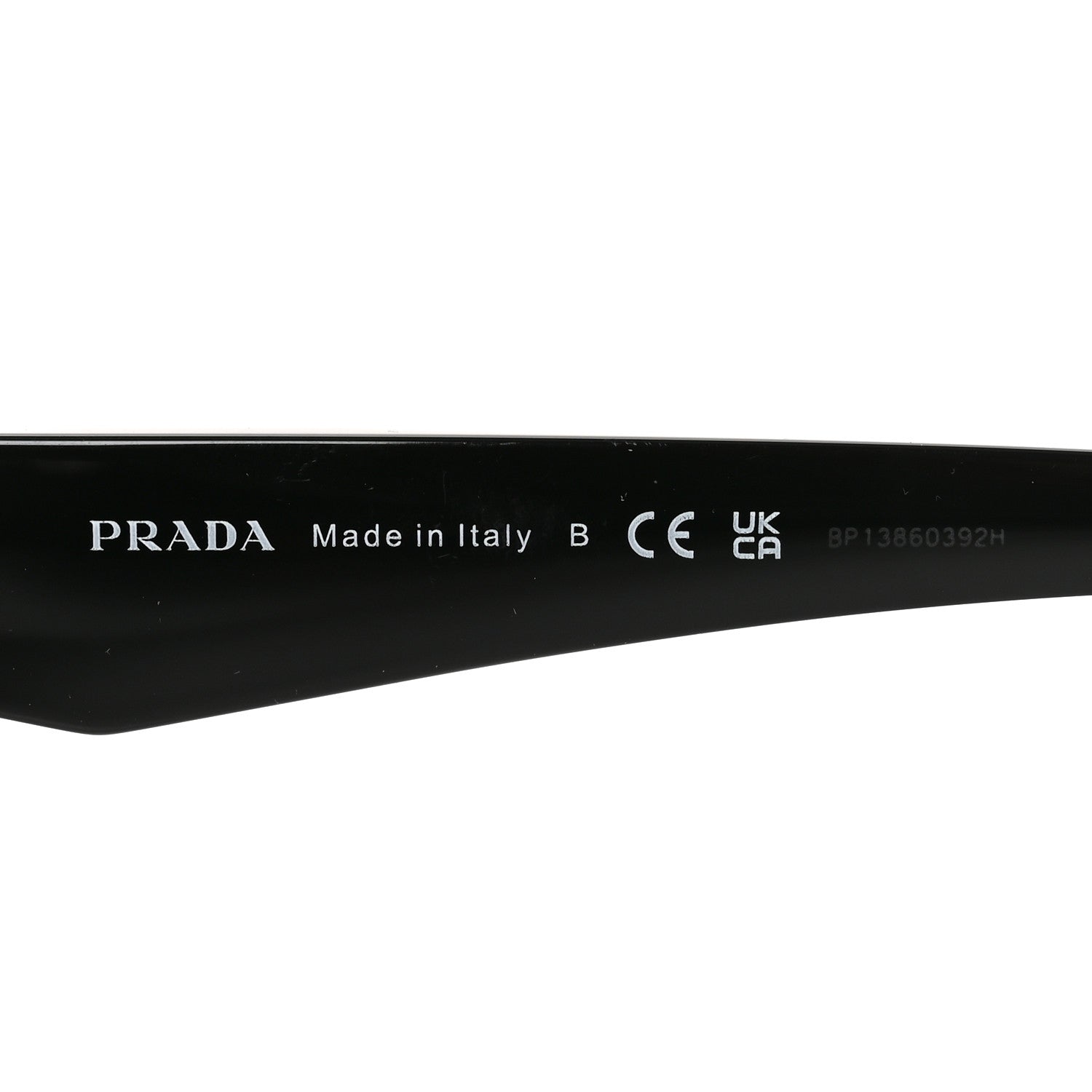 Prada Acetate Oval Sunglasses SPR 26Z-F Black 5 of 7